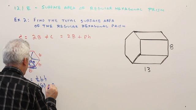 12-1E Surface Area of Regular Hexagonal Prism смотреть онлайн