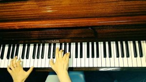 Дуэт Принцессы и Трубадура "В клетке птичка томится" из м/ф "Бременские музыканты" на фортепиано