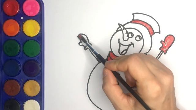 Как нарисовать Снеговика l How to draw a Snowman l 如何畫一個雪人 l Кар кишини кантип тартуу керек смотреть онлайн