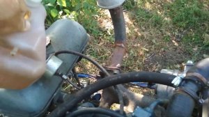 система охлаждения самодельного минитрактора.