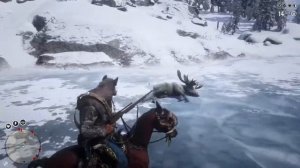 Red Dead Redemption 2 RDO Legendary Snowflake Moose Hunting