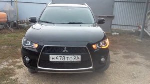 ДХО и бегающие повороты на Mitsubishi Outlander XL