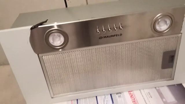 Распаковка - Вытяжка скрытая Maunfeld Crosby Built 60 (нержавеющая сталь) смотреть онлайн