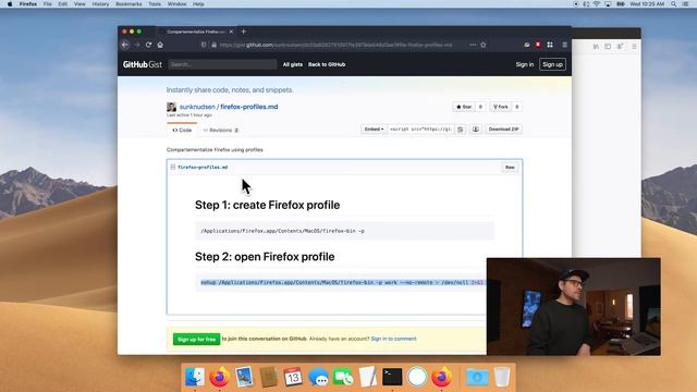 How to use multiple compartmentalized Firefox instances using profiles