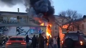 Пожар ТЦ Центр Ангарск часть 2