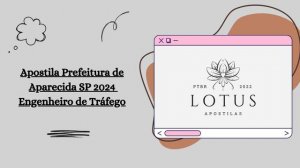 Apostila Prefeitura Aparecida SP 2024 Engenheiro de Tráfego