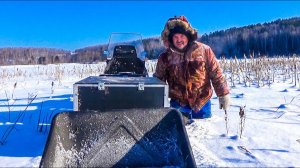 Пробиваю дорогу по целине на мототолкаче Ураган Тайга. Еду на рыбалку но куда-то пропала вся рыба!