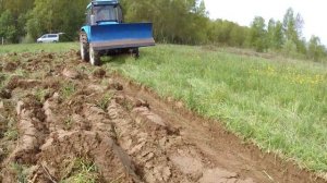 Вспашка целины 2020 плугом палехагромаш.