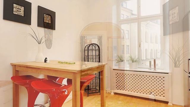 Masculine Stockholm Apartment Featuring Vibrant Details смотреть онлайн