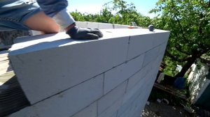 Кладка газоблока под БОЛЬШОЙ шпатель