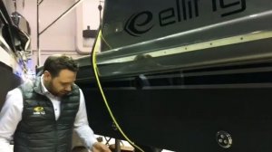 Обзор яхты Elling E4 ниже ватерлинии. Выставка  boot Dusseldorf 2019.
