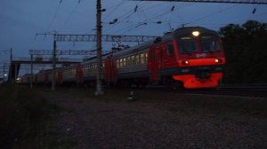 Электропоезд ЭД9М-0174. Черепановский экспресс.