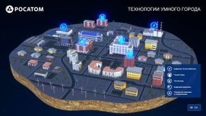 Интерактивная презентация "Умный город" для ГК Росатом, АтомЭкспо 2024