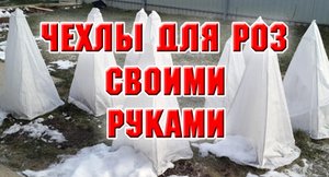 Чехлы для роз своими руками