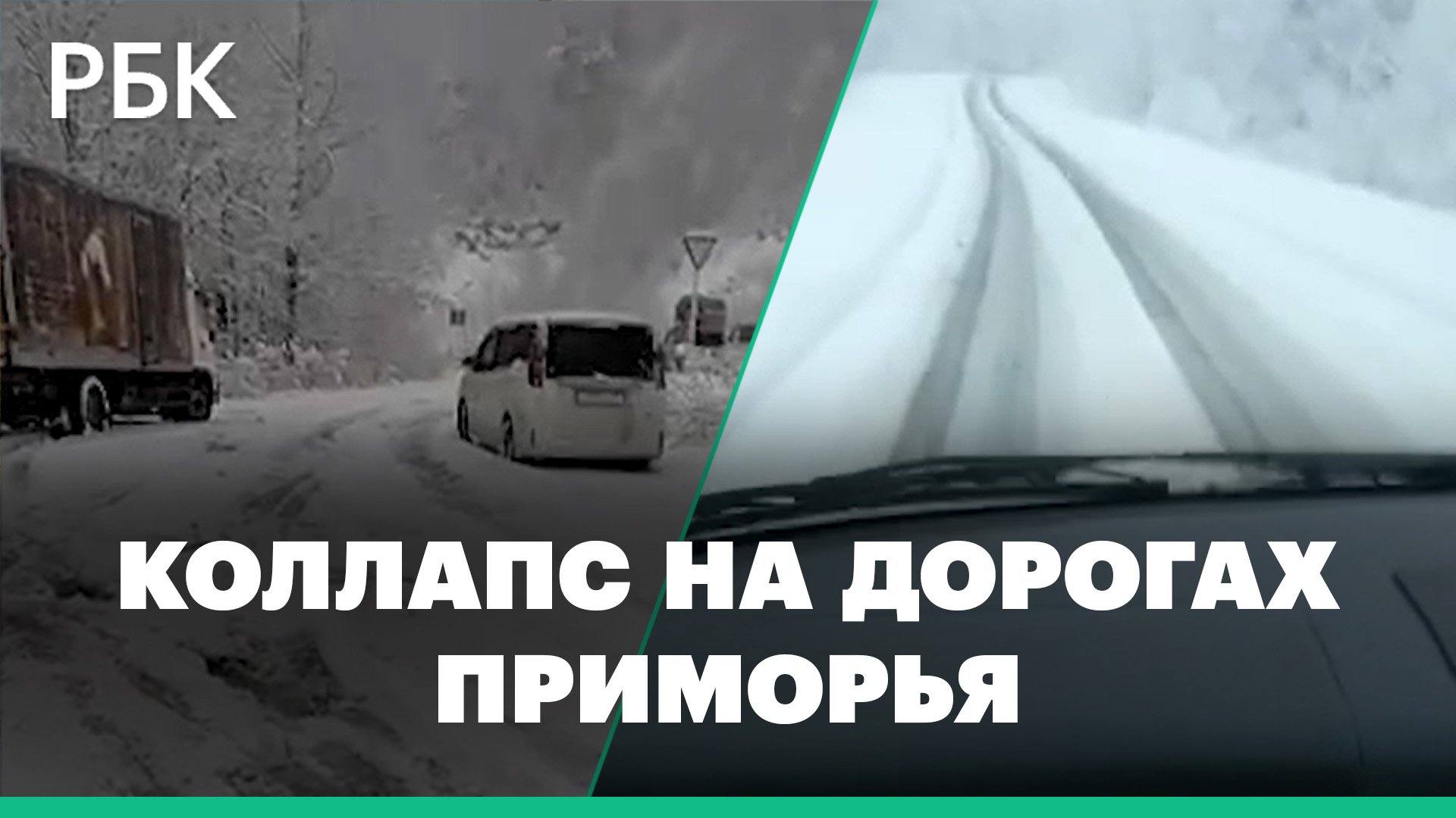 Пассажиры идут с вещами по дороге. Снегопад вызвал транспортный коллапс в Приморье: видео
