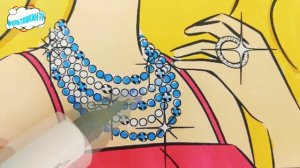 Barbie мультик раскраска для детей. Учим цвета с удовольствием.