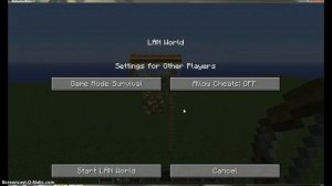 how to make and join lan world (minecraft 1.6.4)