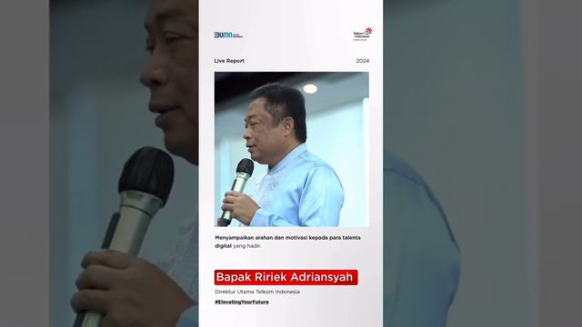 Direktur utama Telkom Indonesia, memberikan arahan dlm kunjungannya meninjau posko siaga RAFI 2024😊