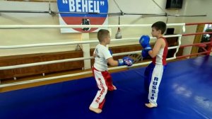 Кикбоксинг. Тренировка с детьми 6-10 лет.