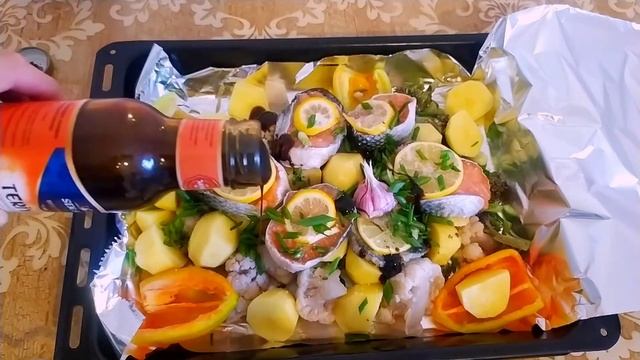 Быстрый ужин,картофель с овощами, ужин на скорую руку, рецепт,из рыбы,#чтоприготовить #простойрецеп