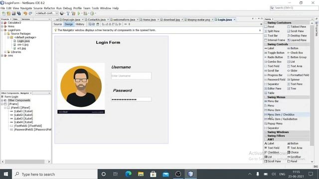 Java - How to Create Login Form (GUI) in Java Using NetBeans IDE | Java Tutorial | Custom Login For смотреть онлайн