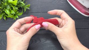 Роза из глиттерного фоамирана Своими руками Цветы из фоамирана