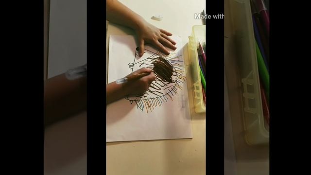 Обучающие видео для детей рисуем Ёжика 3+ .