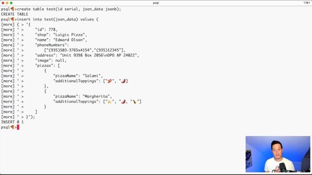 How to insert JSON data in PostgreSQL смотреть онлайн