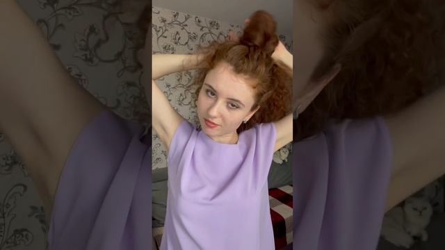 Прическа на кудрявые волосы !? смотреть онлайн
