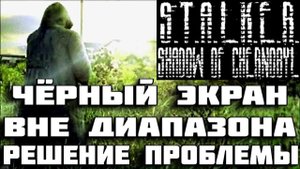 STALKER Тень Чернобыля . Черный экран при запуске. Вне диапазона Решение проблемы out of range.#1