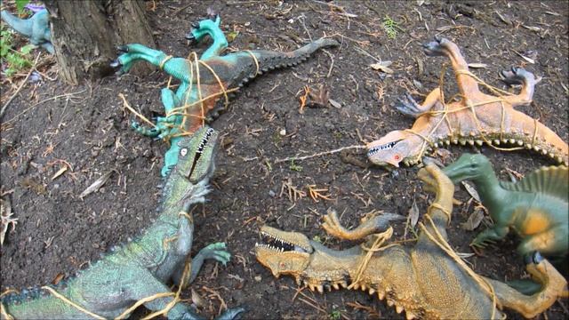 ВОТ И ВСЁ!!! КОНЕЦ СПИНОЗАВРУ!!! Динозавры в плену у спинозавра. ДИНОЗАВРЫ для детей смотреть онлайн