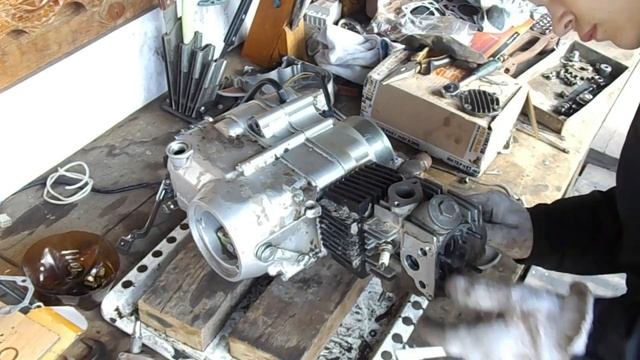 Сборка мотора питбайка (154 FMI) Замена коробки! смотреть онлайн