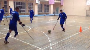 Футбол ампутантов: тренировка в зале