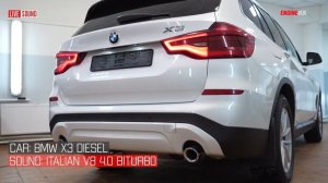 BMW X3 G01 с активной акустической выхлопной системой ENGINEVOX