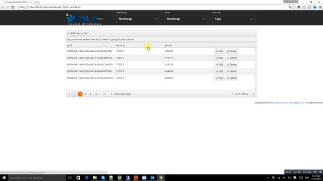 Kendo UI Grid + OpenEdge