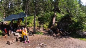 Ергаки. День 3. Маршрут от стоянки "Стрелка" до озера Художников. Малахитовая ванна.