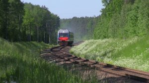 Дизель-поезд ДР1Б-512 Гродно - Вильнюс / DR1B-512 Grodno - Vilnius