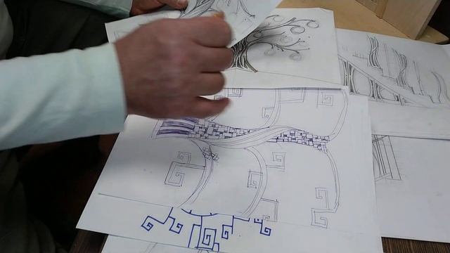 Изготовление  резной лестницы. Начальный этап. Макет из дерева. Деревянный макет дома.