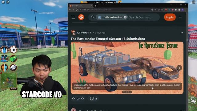 18 Сезон ДЖЕЙЛБРЕЙК АВТОМОБИЛЬ и СПОЙЛЕРЫ Награда (Roblox) смотреть онлайн