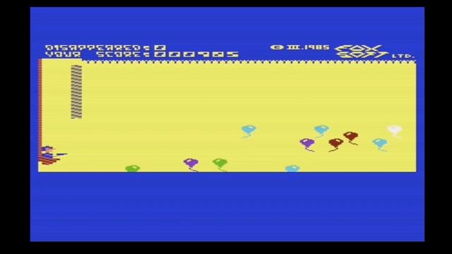 Balloon Shot Longplay (Commodore Vic-20 Game)