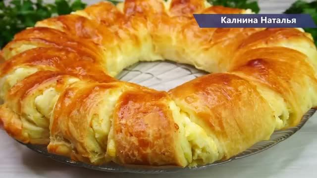 Стакан кефира, мука и творог!  ОБАЛДЕННАЯ ВКУСНЯТИНА НА СТОЛЕ! Слоенный пирог!