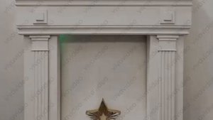 Фасадный декор из пенопласта в г.Тараз, обрамления окон, термопанель