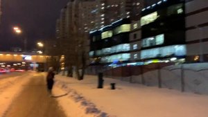 Вечерняя прогулка по улице Обручева, Обручевский район, г. Москва, 28.11.2023