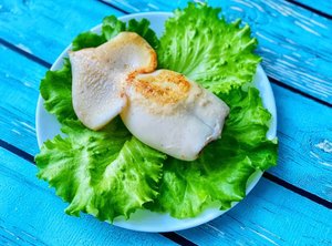 Кальмар фаршированный грибами!!!