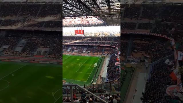 Panoramica stadio Giuseppe Meazza durante Milan - Sassuolo