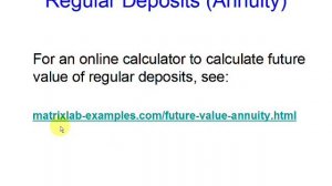 Calculate Future Value of Regular Deposits