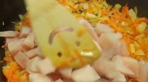 Как приготовить пасту птитим с куриной грудкой и овощами.