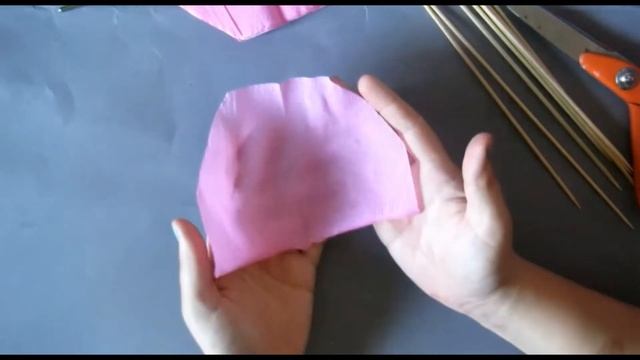 Роза из гофрированной бумаги смотреть онлайн