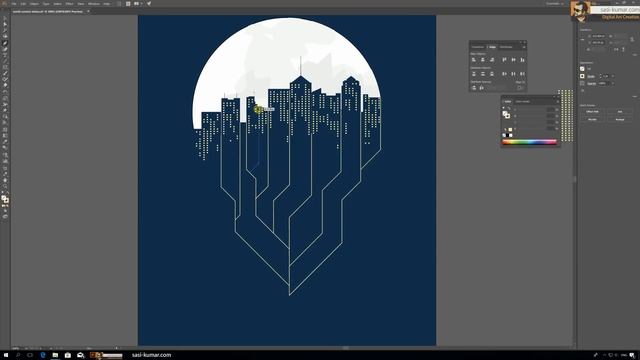 Minimal Book Cover Design in Adobe Illustrator CC