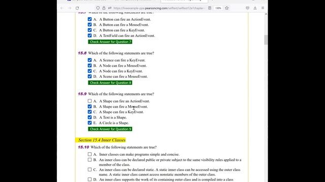Daniel Liang Java Chapter 15 Multiple Choice Questions Part 1 смотреть онлайн